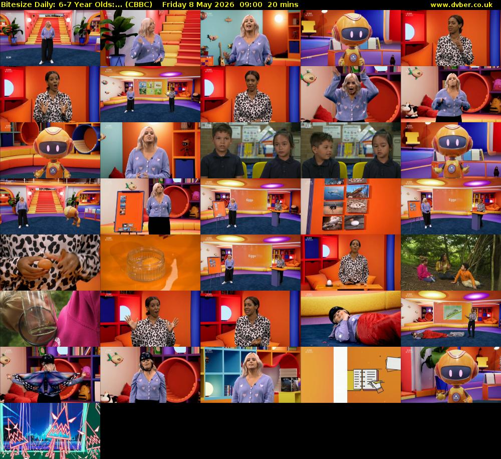 Bitesize Daily: 6-7 Year Olds:... (CBBC) Friday 8 May 2026 09:00 - 09:20