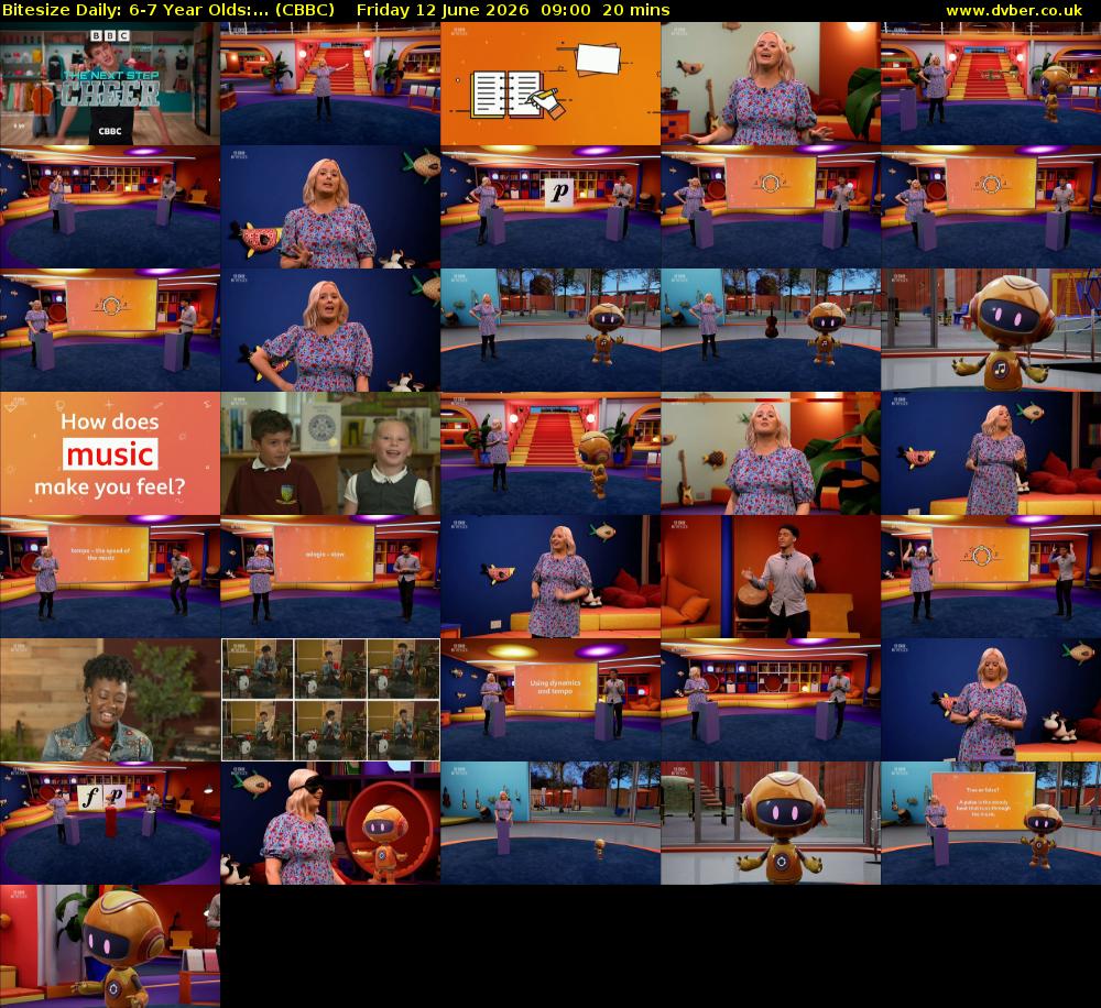Bitesize Daily: 6-7 Year Olds:... (CBBC) Friday 12 June 2026 09:00 - 09:20
