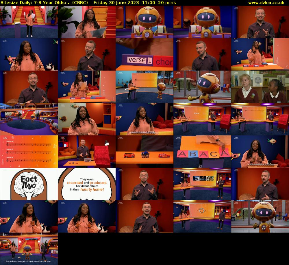 Bitesize Daily: 7-8 Year Olds:... (CBBC) Friday 30 June 2023 11:00 - 11:20