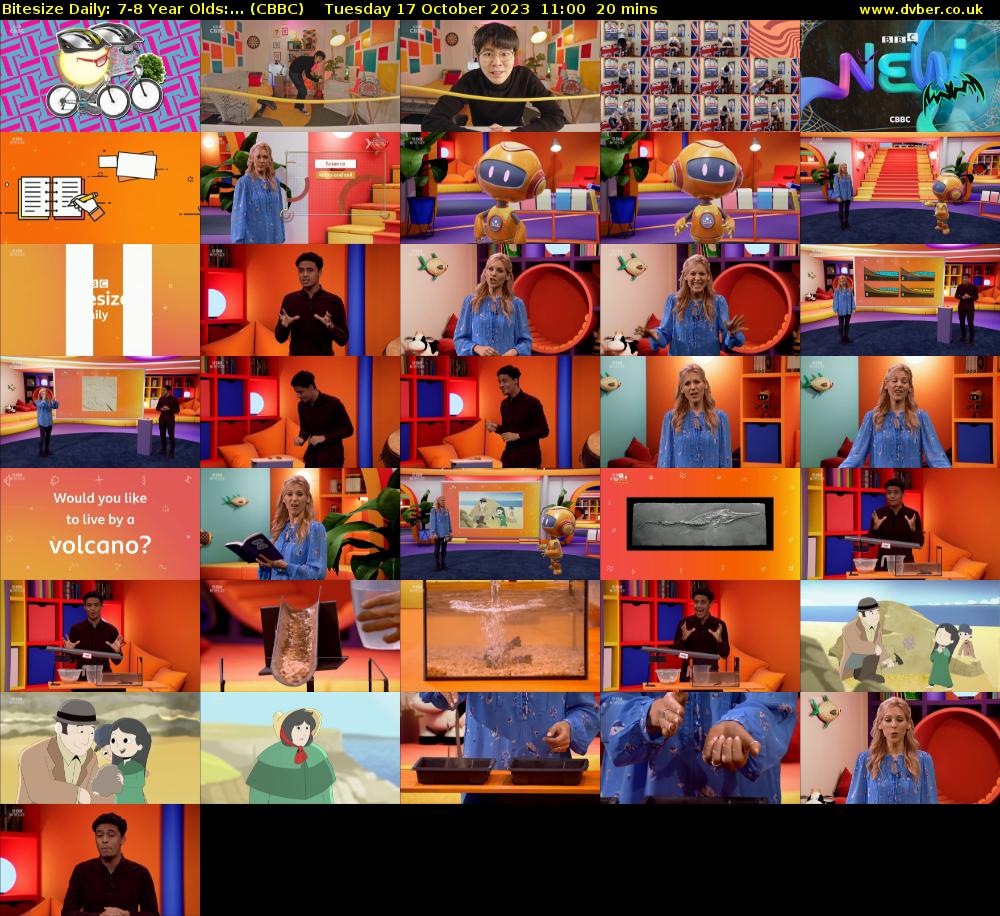 Bitesize Daily: 7-8 Year Olds:... (CBBC) Tuesday 17 October 2023 11:00 - 11:20