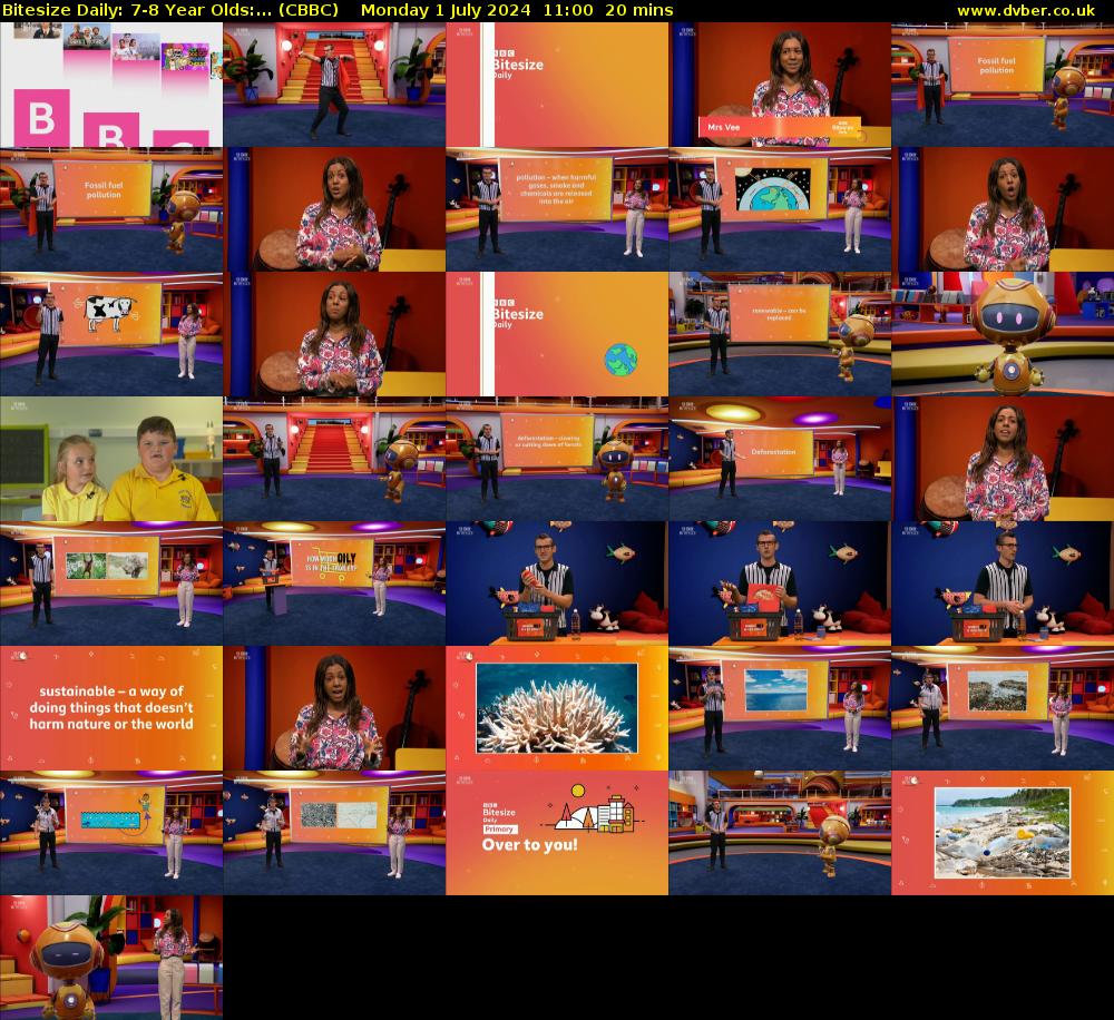 Bitesize Daily: 7-8 Year Olds:... (CBBC) Monday 1 July 2024 11:00 - 11:20