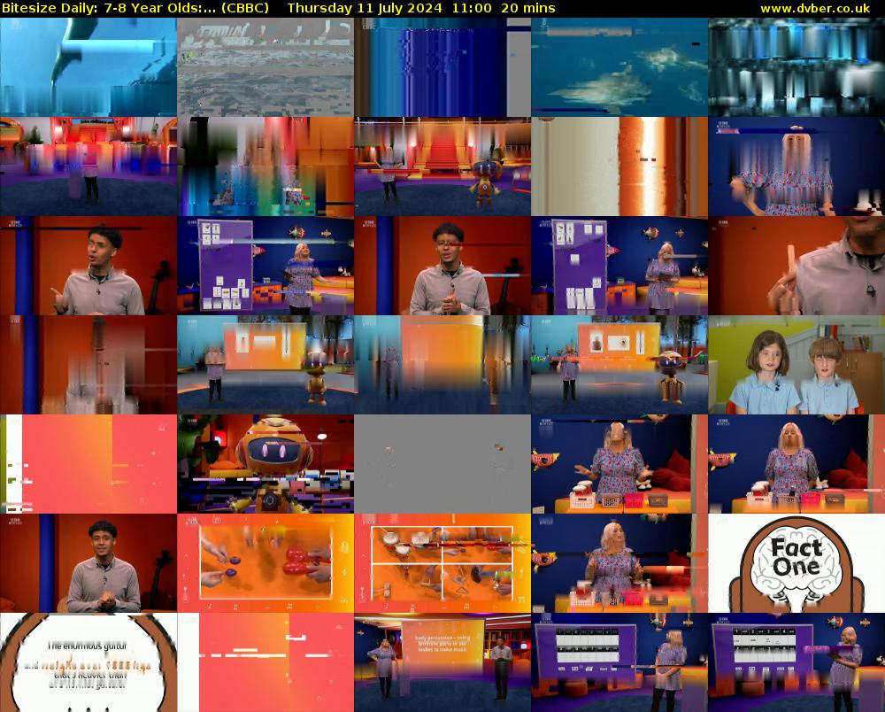 Bitesize Daily: 7-8 Year Olds:... (CBBC) Thursday 11 July 2024 11:00 - 11:20