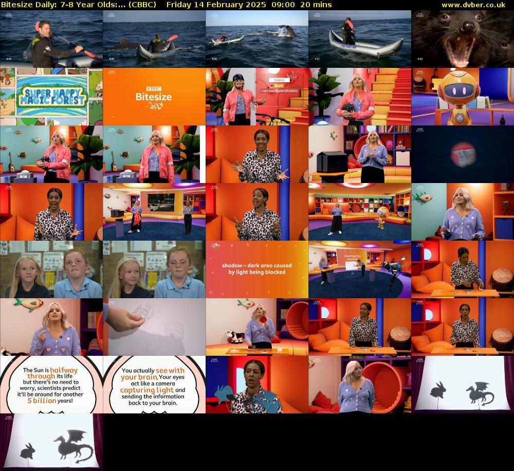 Bitesize Daily: 7-8 Year Olds:... (CBBC) Friday 14 February 2025 09:00 - 09:20