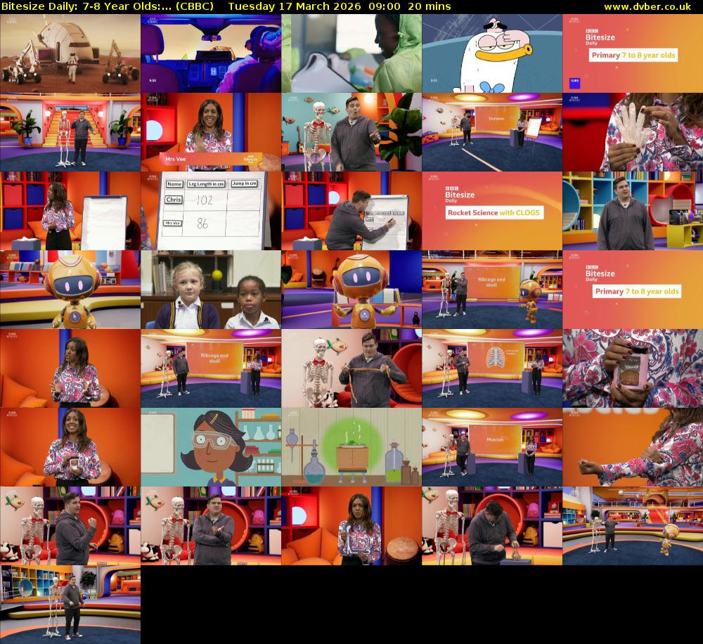 Bitesize Daily: 7-8 Year Olds:... (CBBC) Tuesday 17 March 2026 09:00 - 09:20