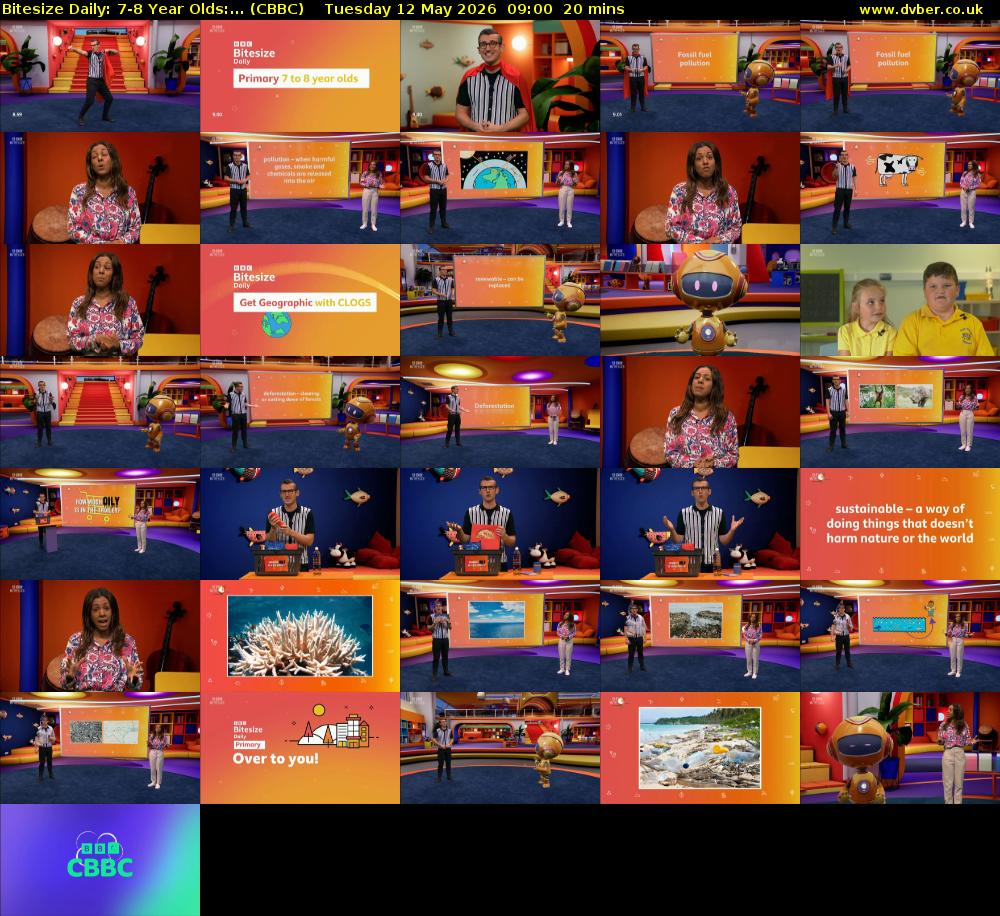 Bitesize Daily: 7-8 Year Olds:... (CBBC) Tuesday 12 May 2026 09:00 - 09:20