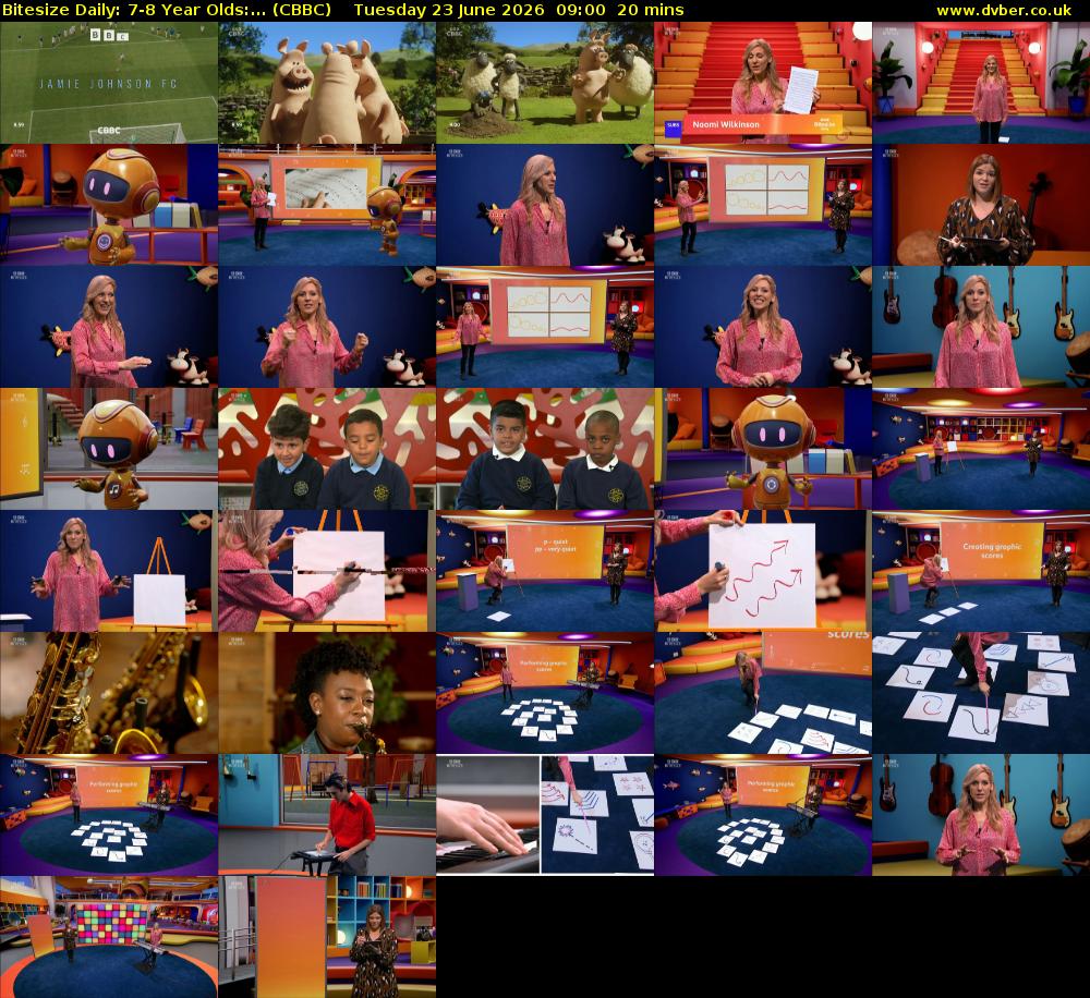 Bitesize Daily: 7-8 Year Olds:... (CBBC) Tuesday 23 June 2026 09:00 - 09:20