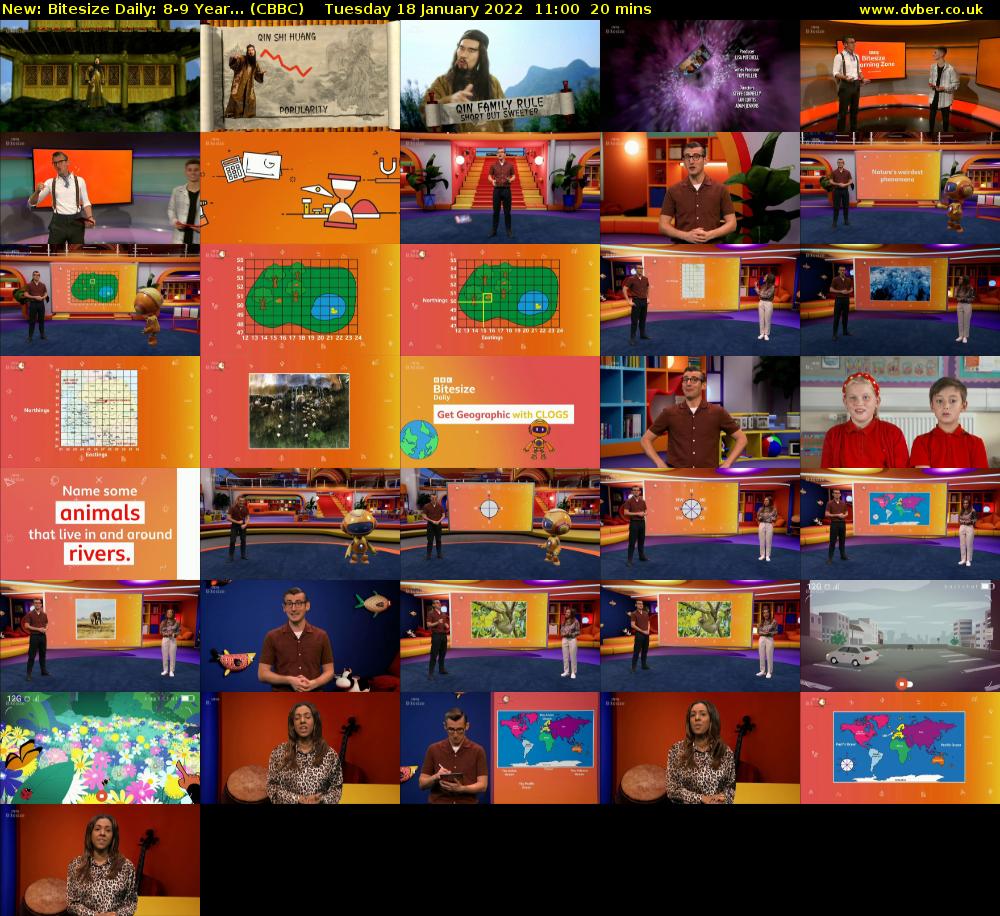 Bitesize Daily: 8-9 Year... (CBBC) Tuesday 18 January 2022 11:00 - 11:20