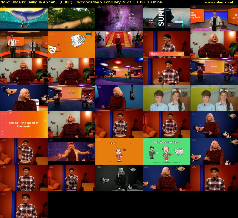 Bitesize Daily: 8-9 Year... (CBBC) Wednesday 9 February 2022 11:00 - 11:20