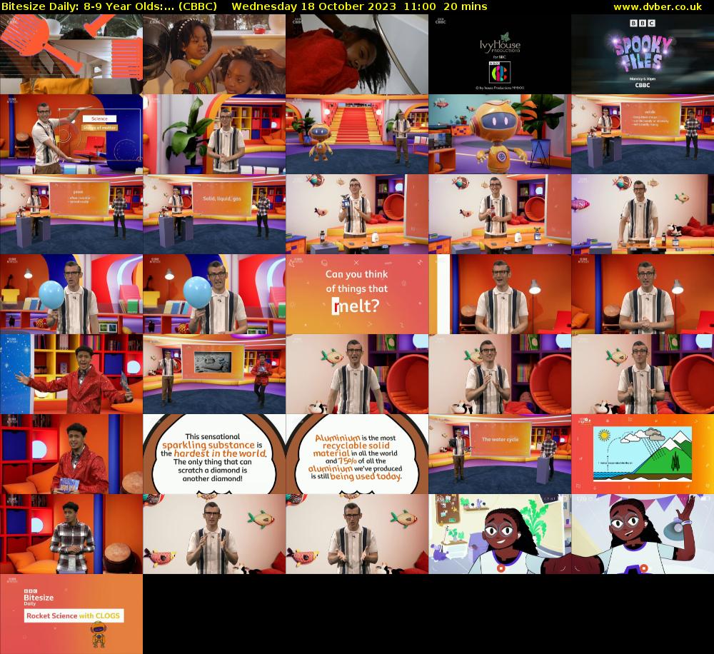 Bitesize Daily: 8-9 Year Olds:... (CBBC) Wednesday 18 October 2023 11:00 - 11:20