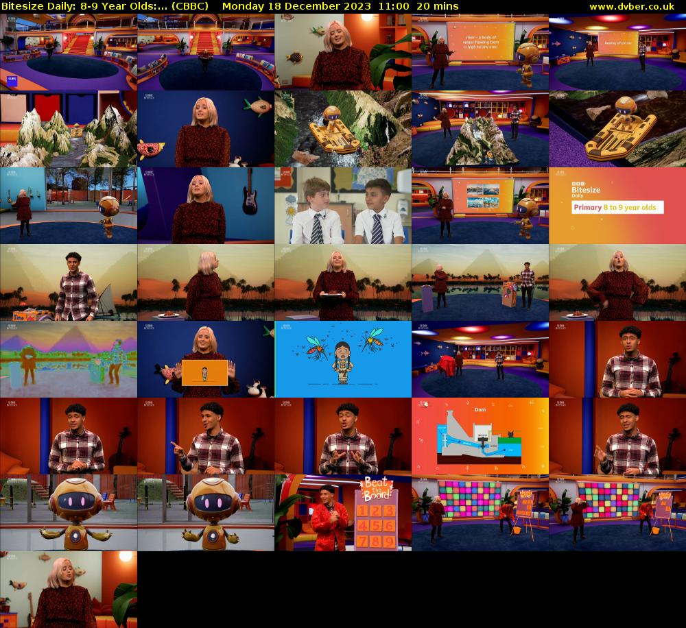 Bitesize Daily: 8-9 Year Olds:... (CBBC) Monday 18 December 2023 11:00 - 11:20