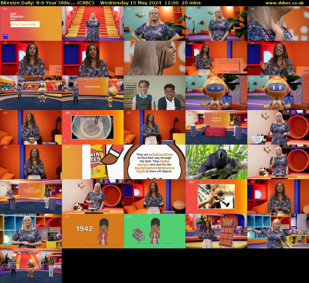 Bitesize Daily: 8-9 Year Olds:... (CBBC) Wednesday 15 May 2024 11:00 - 11:20