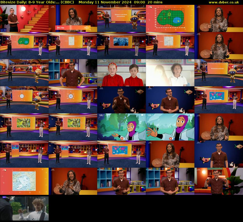 Bitesize Daily: 8-9 Year Olds:... (CBBC) Monday 11 November 2024 09:00 - 09:20