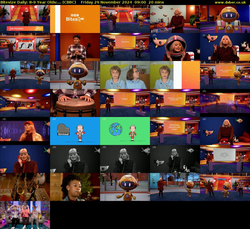 Bitesize Daily: 8-9 Year Olds:... (CBBC) Friday 29 November 2024 09:00 - 09:20