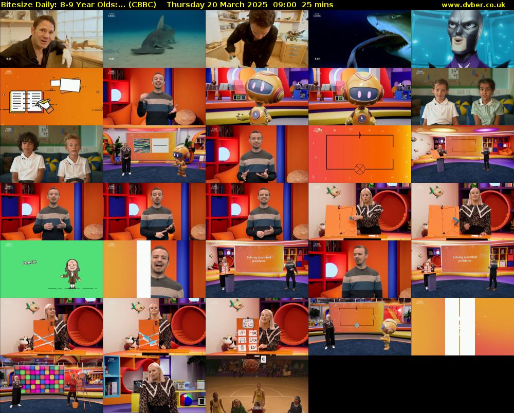 Bitesize Daily: 8-9 Year Olds:... (CBBC) Thursday 20 March 2025 09:00 - 09:25