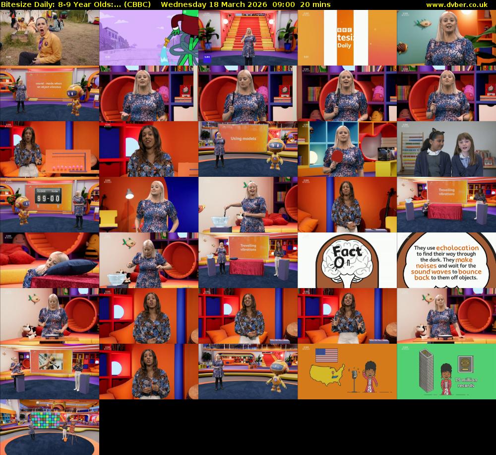 Bitesize Daily: 8-9 Year Olds:... (CBBC) Wednesday 18 March 2026 09:00 - 09:20