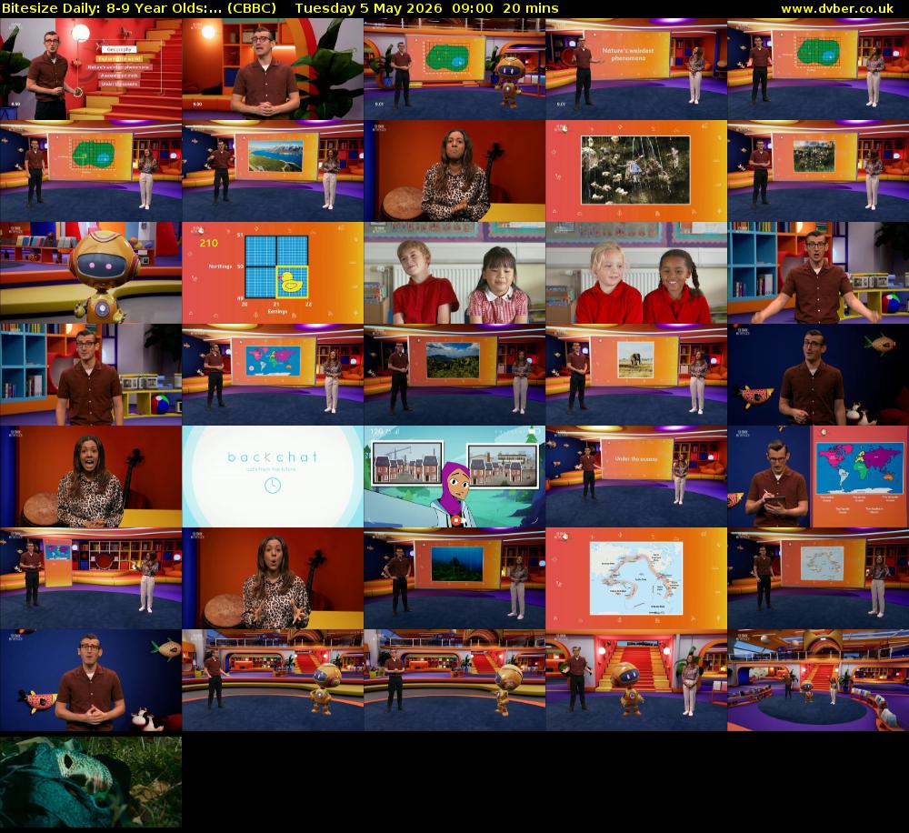 Bitesize Daily: 8-9 Year Olds:... (CBBC) Tuesday 5 May 2026 09:00 - 09:20