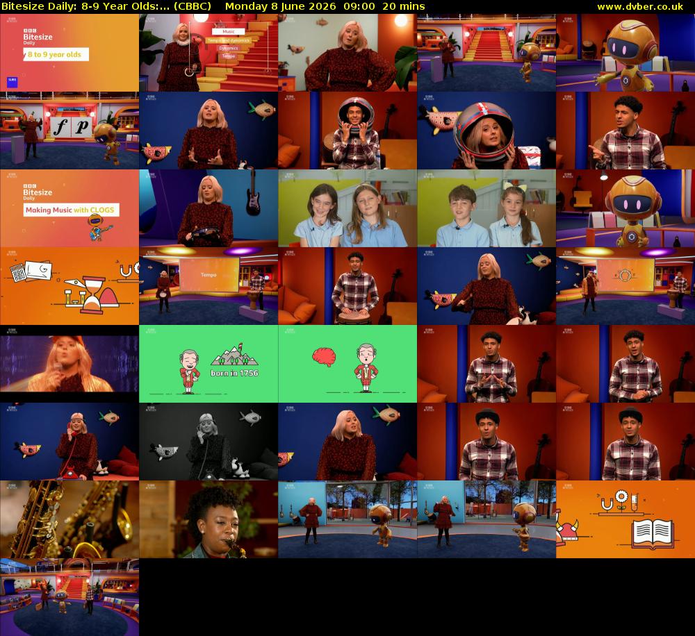 Bitesize Daily: 8-9 Year Olds:... (CBBC) Monday 8 June 2026 09:00 - 09:20