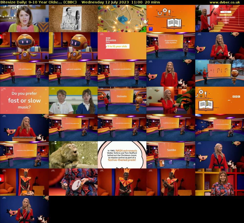 Bitesize Daily: 9-10 Year Olds:... (CBBC) Wednesday 12 July 2023 11:00 - 11:20
