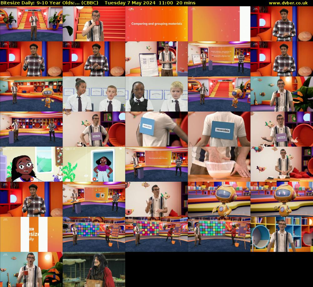 Bitesize Daily: 9-10 Year Olds:... (CBBC) Tuesday 7 May 2024 11:00 - 11:20
