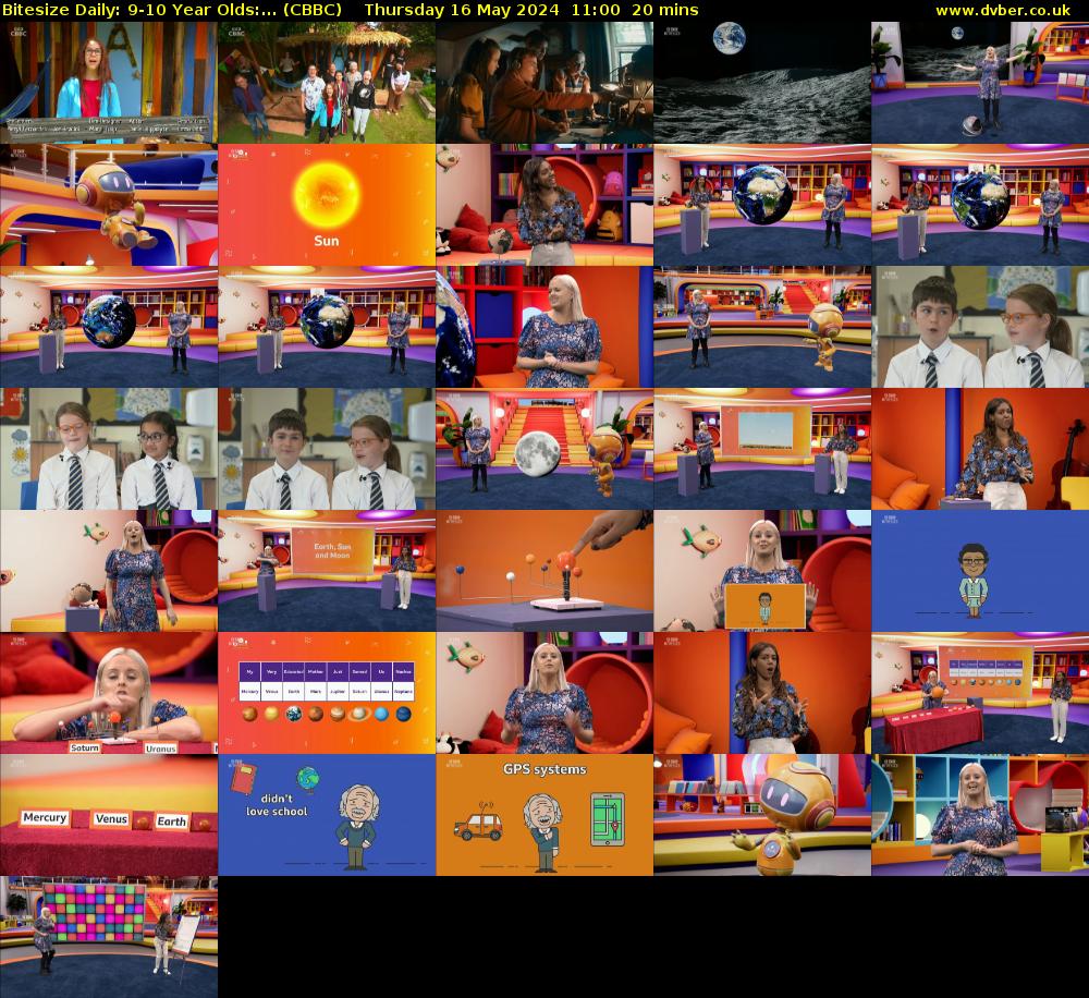 Bitesize Daily: 9-10 Year Olds:... (CBBC) Thursday 16 May 2024 11:00 - 11:20