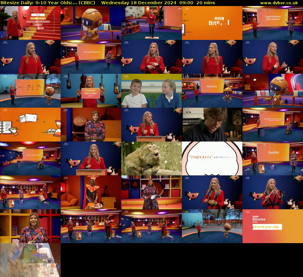 Bitesize Daily: 9-10 Year Olds:... (CBBC) Wednesday 18 December 2024 09:00 - 09:20