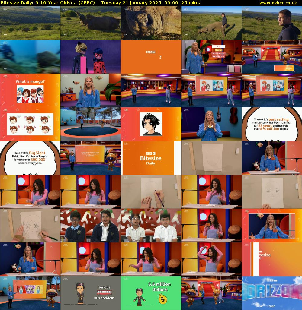 Bitesize Daily: 9-10 Year Olds:... (CBBC) Tuesday 21 January 2025 09:00 - 09:25