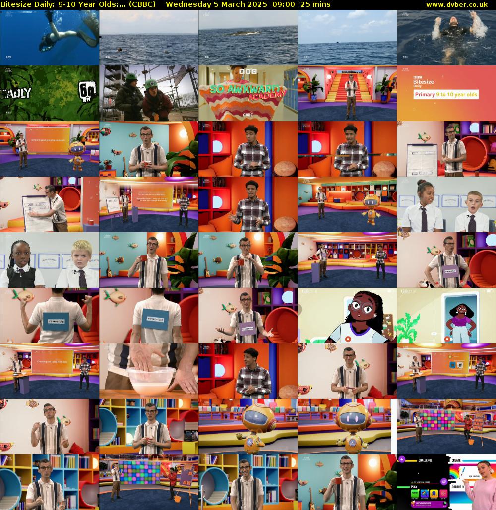 Bitesize Daily: 9-10 Year Olds:... (CBBC) Wednesday 5 March 2025 09:00 - 09:25