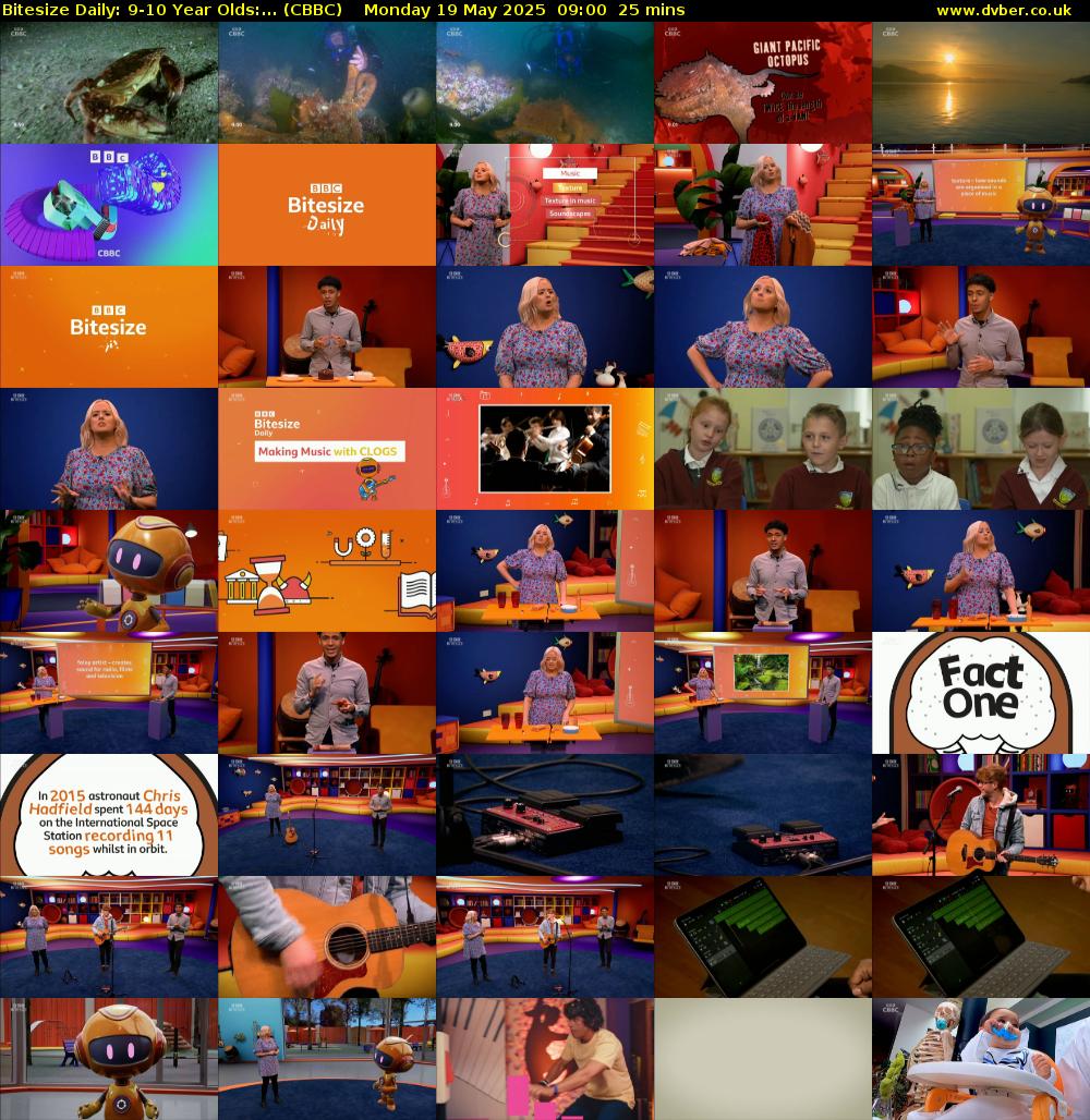 Bitesize Daily: 9-10 Year Olds:... (CBBC) Monday 19 May 2025 09:00 - 09:25