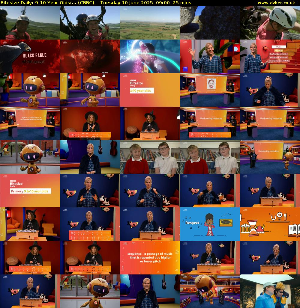 Bitesize Daily: 9-10 Year Olds:... (CBBC) Tuesday 10 June 2025 09:00 - 09:25
