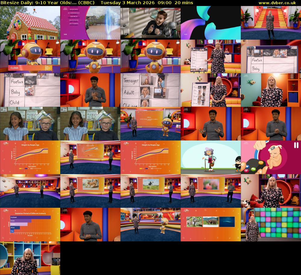 Bitesize Daily: 9-10 Year Olds:... (CBBC) Tuesday 3 March 2026 09:00 - 09:20