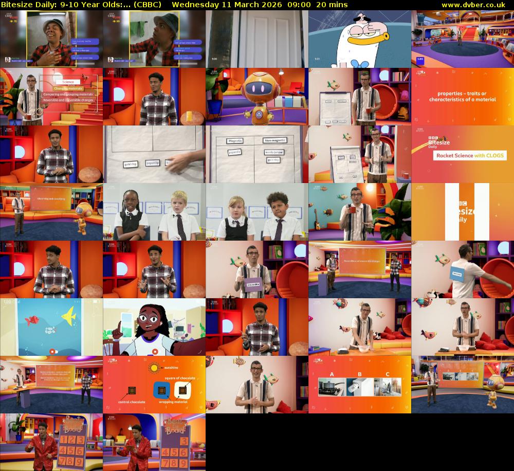 Bitesize Daily: 9-10 Year Olds:... (CBBC) Wednesday 11 March 2026 09:00 - 09:20