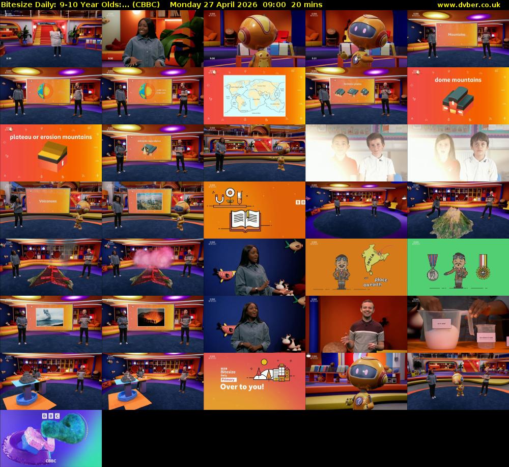 Bitesize Daily: 9-10 Year Olds:... (CBBC) Monday 27 April 2026 09:00 - 09:20