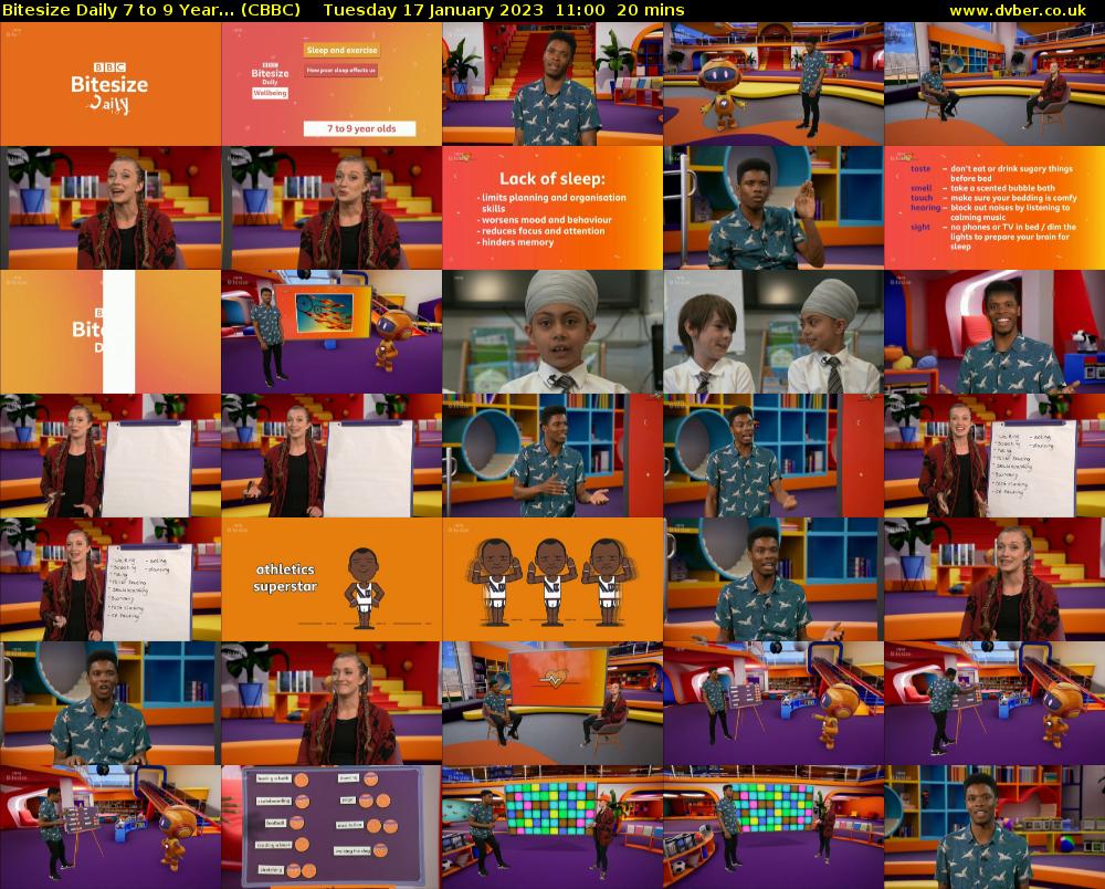 Bitesize Daily 7 to 9 year... (CBBC) Tuesday 17 January 2023 11:00 - 11:20