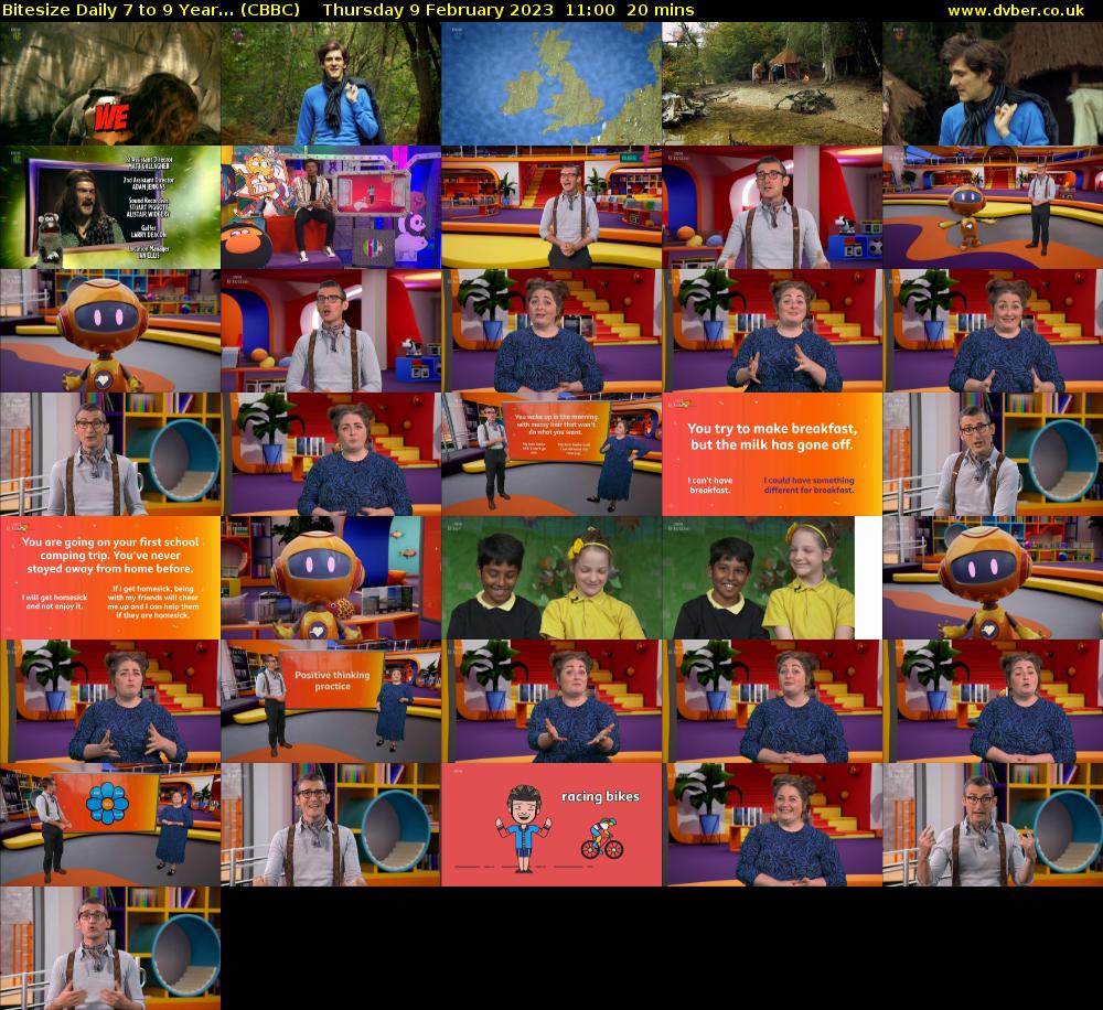 Bitesize Daily 7 to 9 year... (CBBC) Thursday 9 February 2023 11:00 - 11:20