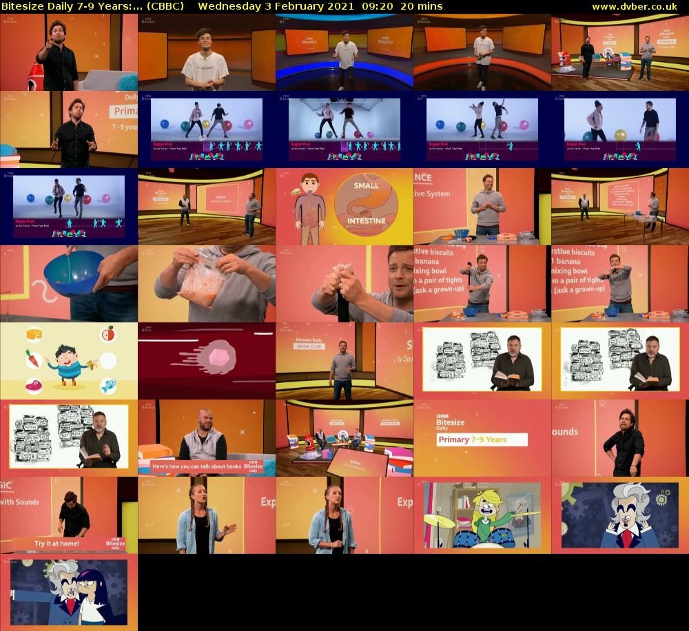 Bitesize Daily 7-9 years:... (CBBC) Wednesday 3 February 2021 09:20 - 09:40