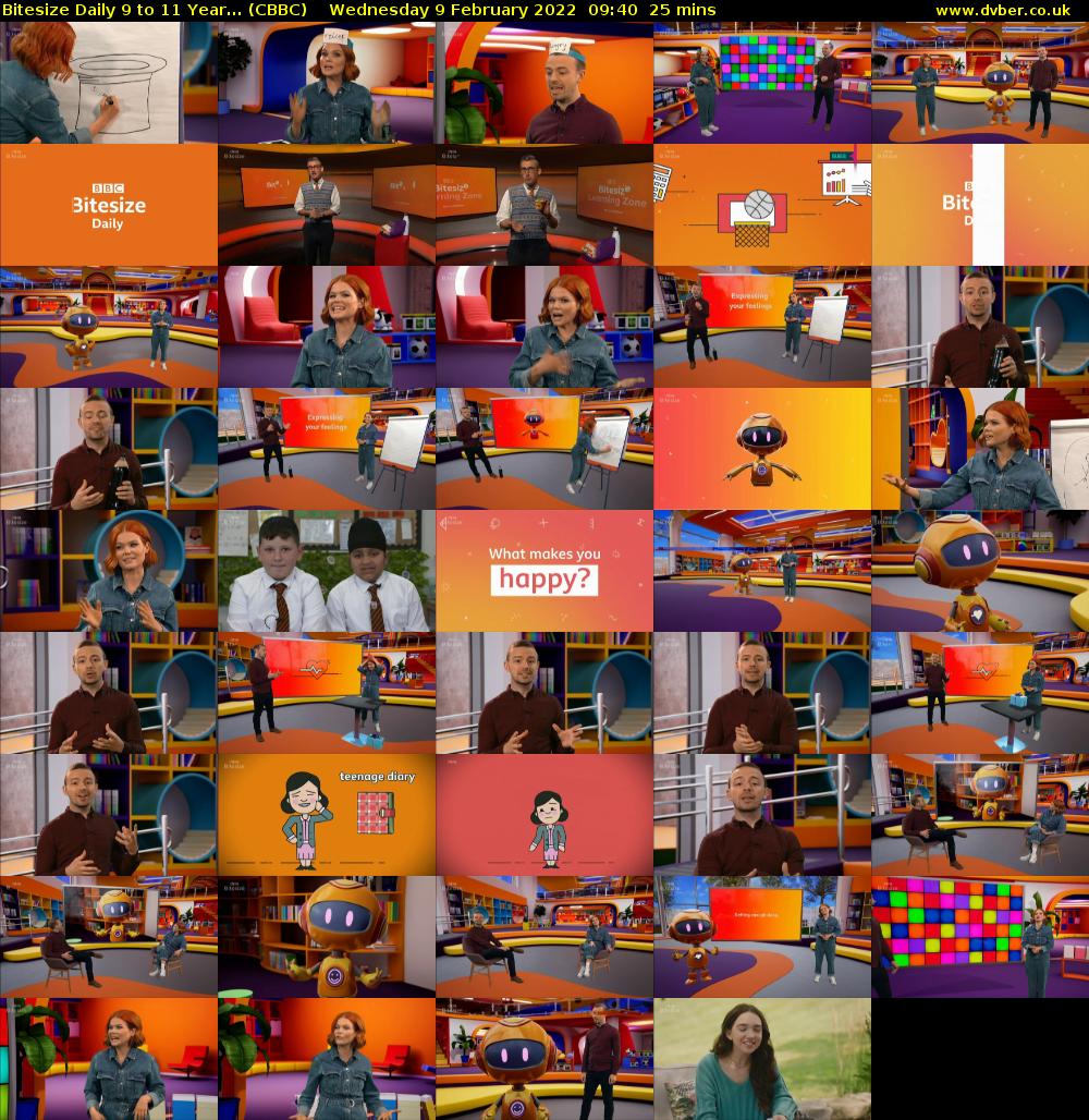 Bitesize Daily 9 to 11 year... (CBBC) Wednesday 9 February 2022 09:40 - 10:05