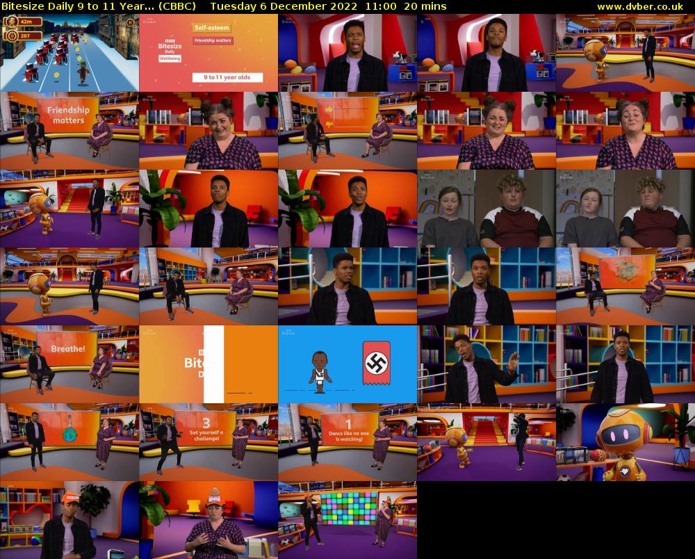 Bitesize Daily 9 to 11 year... (CBBC) Tuesday 6 December 2022 11:00 - 11:20