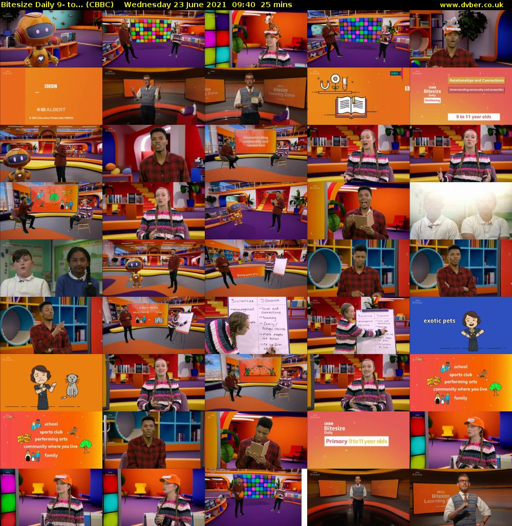 Bitesize Daily 9- to... (CBBC) Wednesday 23 June 2021 09:40 - 10:05