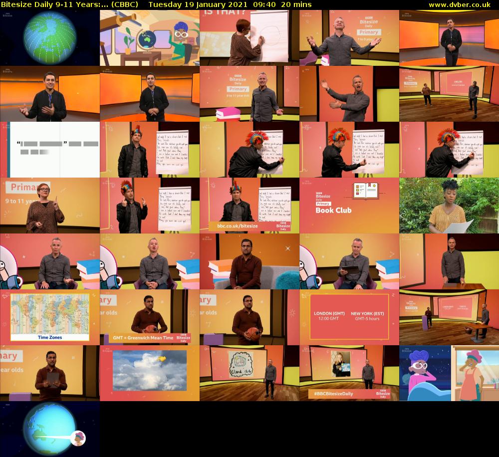 Bitesize Daily 9-11 years:... (CBBC) Tuesday 19 January 2021 09:40 - 10:00