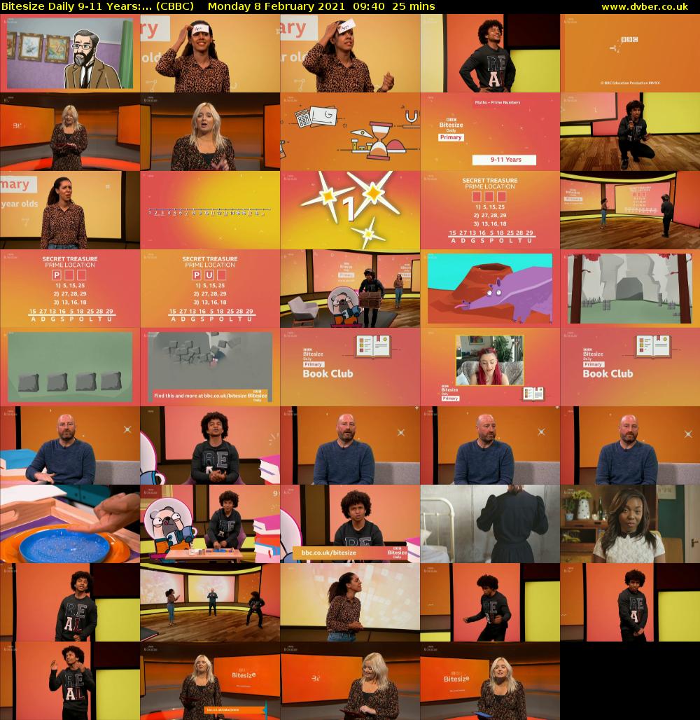 Bitesize Daily 9-11 years:... (CBBC) Monday 8 February 2021 09:40 - 10:05
