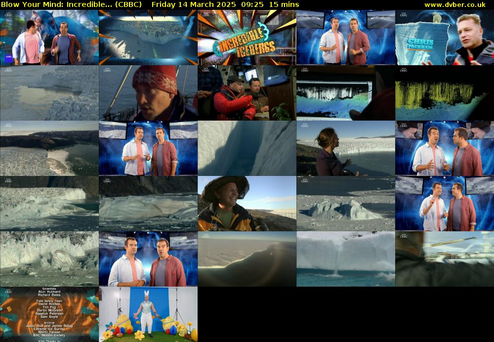 Blow Your Mind: Incredible... (CBBC) Friday 14 March 2025 09:25 - 09:40