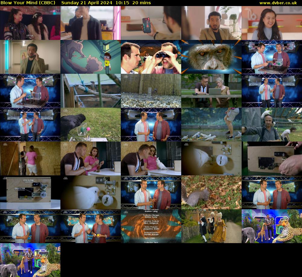 Blow Your Mind (CBBC) Sunday 21 April 2024 10:15 - 10:35