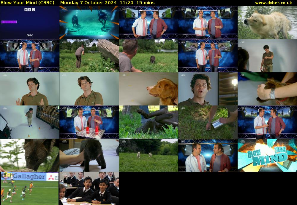 Blow Your Mind (CBBC) Monday 7 October 2024 11:20 - 11:35