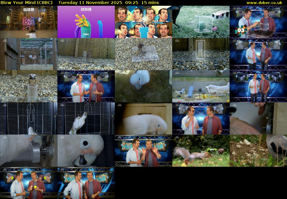 Blow Your Mind (CBBC) Tuesday 11 November 2025 09:25 - 09:40