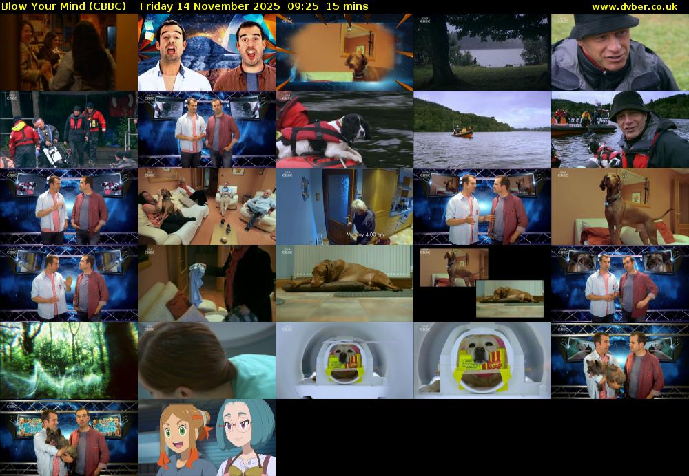 Blow Your Mind (CBBC) Friday 14 November 2025 09:25 - 09:40