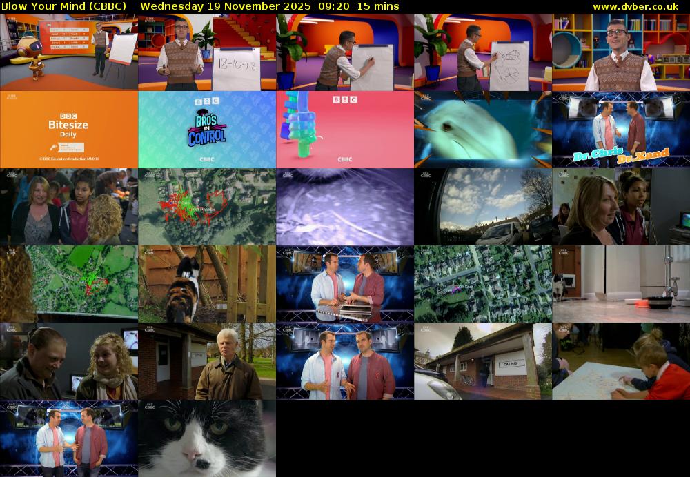Blow Your Mind (CBBC) Wednesday 19 November 2025 09:20 - 09:35