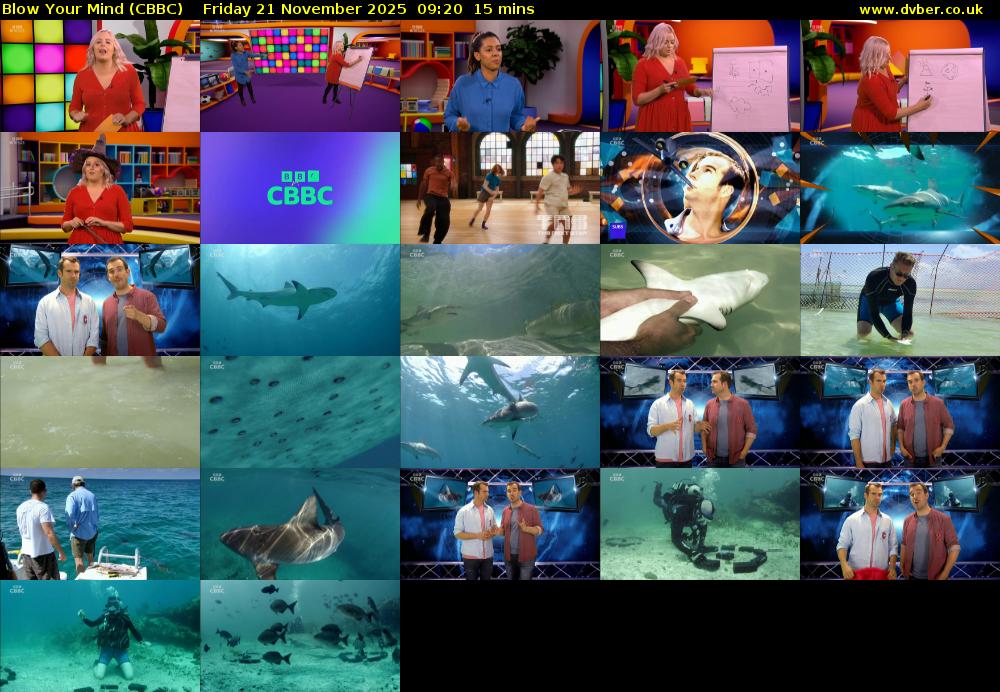 Blow Your Mind (CBBC) Friday 21 November 2025 09:20 - 09:35
