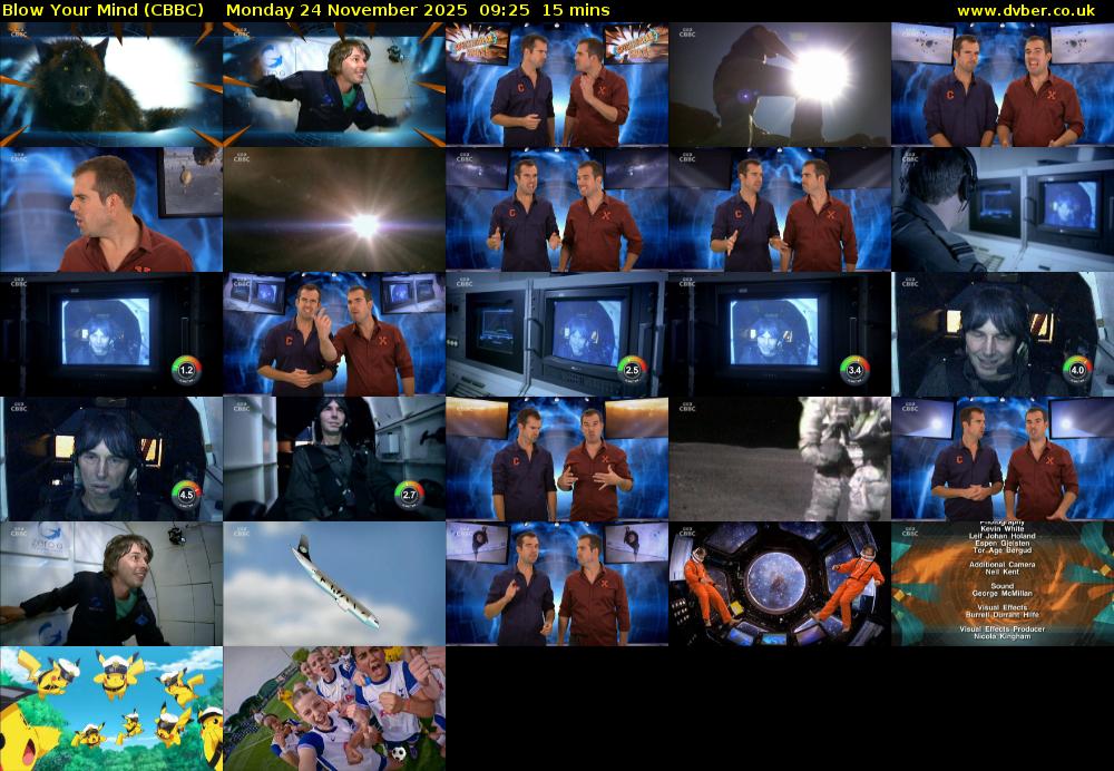 Blow Your Mind (CBBC) Monday 24 November 2025 09:25 - 09:40