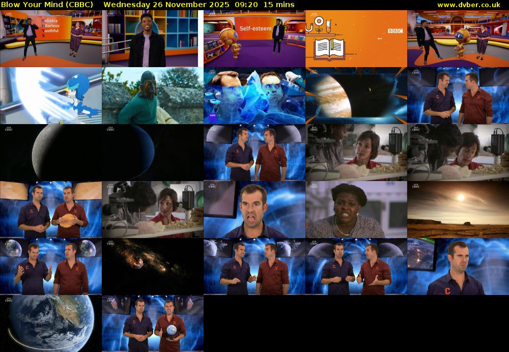 Blow Your Mind (CBBC) Wednesday 26 November 2025 09:20 - 09:35