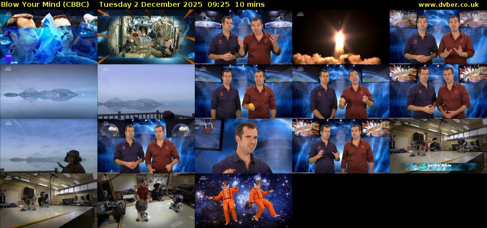 Blow Your Mind (CBBC) Tuesday 2 December 2025 09:25 - 09:35